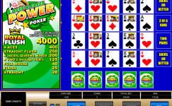 Aces and Faces 4 Play Power Poker